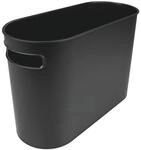 helit Papierkorb &raquo;the oval&laquo; schwarz, 17.8x30x45 cm