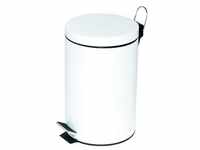 Mülleimer 20 Liter mit Trittmechanik weiß, Alco, 29.5x45.5 cm