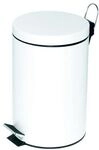 Alco M&uuml;lleimer 20 Liter mit Trittmechanik wei&szlig;, 29.5x45.5 cm