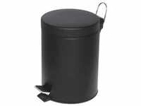 Mülleimer 12 Liter mit Trittmechanik schwarz, Alco, 25.5x39.5 cm