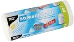 Papstar 50 M&uuml;llbeutel 60 L wei&szlig; wei&szlig;, 63x81 cm
