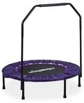 relaxdays Trampolin faltbar mit Haltestange