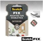Scotch Doppelseitiges Innenmontageband &raquo;FIX&laquo; 19 mm/1.5 m wei&szlig;