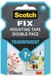 Scotch Doppelseitiges Montageband &raquo;FIX&laquo; 19 mm/1.5 m transparent