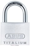 ABUS 4er-Pack Vorh&auml;ngeschloss &raquo;Quads 64TI/40 &laquo; silber, 4x6.2x1.5 cm