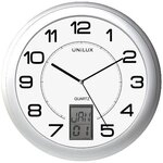 unilux Wanduhr &raquo;Instinct&laquo; ⌀ 30,5 cm grau grau
