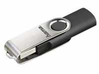 USB-Stick »FlashPen Rotate« 32 GB silber, Hama, 6.6x1.8x0.8 cm