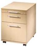 HAMMERBACHER Rollcontainer &raquo;X-Line&laquo; mit H&auml;ngeregistratur braun, 43x59x55 cm