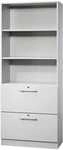 HAMMERBACHER Mehrzweckregal &raquo;O-Line&laquo; 80 cm breit 5 OH grau, 80x200.4x42 cm