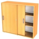 OTTO Office Premium Schiebet&uuml;renschrank &raquo;OTTO Office Line III&laquo; 3 OH braun,