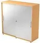HAMMERBACHER V1753S/6/S/RE, HAMMERBACHER Schiebet&uuml;renschrank 3 OH braun,...