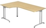 HAMMERBACHER Winkelschreibtisch &raquo;Wien&laquo; 200 cm Ahorn, 200x72x120 cm