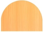 OTTO Office Premium Ansatztisch &raquo;OTTO Office Line III&laquo; Halbkreis braun, 60x86x80 cm