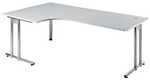 HAMMERBACHER Winkelschreibtisch &raquo;Flexiline II&laquo; 200 cm 90&deg; Winkel grau, 200x72x120