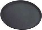 Contacto Tablett rund 35 cm Kunststoff schwarz schwarz, 35x2.2 cm