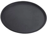 Contacto Tablett rund 40 cm Kunststoff schwarz schwarz, 40x2.2x40 cm