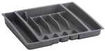 Zeller Besteckkasten grau grau, 48x38x6.5 cm