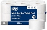Tork Toilettenpapier Mini Jumbo T2 2-lagig 12 Rollen (1 Pack &agrave; 12 Rollen)