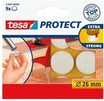 tesa Filzgleiter &raquo;Protect&reg; 57894&laquo; 26 mm 9 St&uuml;ck wei&szlig;, 2.6x2.6 cm