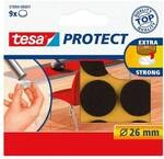 tesa Filzgleiter &raquo;Protect&reg; 57894&laquo; 26 mm 9 St&uuml;ck braun, 2.6x2.6 cm
