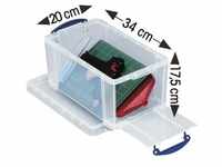 Ablagebox 8 Liter transparent, Really Useful Box, 34x17.5x20 cm