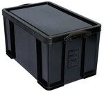 Really Useful Box Aufbewahrungsbox 84 L schwarz, 71x38x44 cm