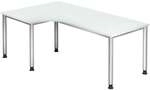 OTTO Office Premium Winkelschreibtisch &raquo;Otto Office Line IV&laquo; 200 cm wei&szlig;,