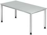 OTTO Office Premium Schreibtisch &raquo;Otto Office Line IV&laquo; 160 cm grau, 160x76x80 cm