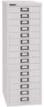 Bisley Schubladenschrank &raquo;MultiDrawer&laquo; A4, einbahnig, 15 Sch&uuml;be grau,...