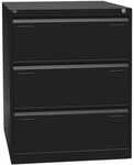 Bisley Light H&auml;ngeregistraturschrank &raquo;Light&laquo; A4, zweibahnig, 3 Sch&uuml;be schwarz,
