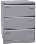 Bisley Light H&auml;ngeregistraturschrank &raquo;Light&laquo; A4, zweibahnig, 3 Sch&uuml;be silber,