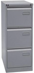 Bisley Light H&auml;ngeregistraturschrank &raquo;Light&laquo; A4, einbahnig, 3 Sch&uuml;be silber,
