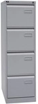 Bisley Light H&auml;ngeregistraturschrank &raquo;Light&laquo; A4, einbahnig, 4 Sch&uuml;be silber,