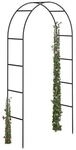 relaxdays Rankhilfe &raquo;Rosenbogen&laquo; schwarz 240 cm hoch schwarz