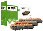 KMP Toner-Set ersetzt Brother &raquo;TN245C/M/Y&laquo; blau, rot, gelb blau