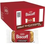 Lotus Karamellgeb&auml;ck mit Schokolade einzeln verpackt 200 Portionen 1470 g braun