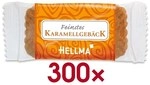 Hellma 300er-Pack Kekse &raquo;Karamellgeb&auml;ck&laquo; 6 g braun