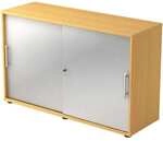 HAMMERBACHER Schiebet&uuml;renschrank 2 OH braun, 120x74.8x40 cm