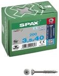 SPAX Universalschrauben T15 Senkkopf Edelstahl A2 3,5 x 40 mm 200 St&uuml;ck silber