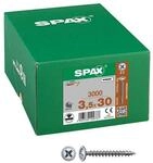 SPAX Universalschrauben Z2 R&uuml;ckwandkopf WIROX 3,5 x 30 mm 3000 St&uuml;ck