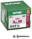 SPAX Universalschrauben T15 Halbrundkopf WIROX 3,5 x 15 mm 1000 St.