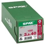 SPAX Universalschrauben Z2 Halbrundkopf WIROX 3,5 x 40 mm 1000 St&uuml;ck
