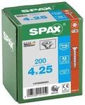 SPAX Universalschrauben T20 Senkkopf BLANK A2 4 x 25 mm 200 St&uuml;ck