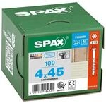 SPAX Fassadenschrauben T15 Linsensenkkopf A2 4 x 45 mm 100 St.