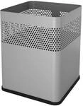 helit Papierkorb &raquo;the dot H25159&laquo; 18 L grau, 24x32.5x24 cm