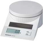 MAUL Solar-Briefwaage &raquo;tronic S&laquo; bis 5 kg wei&szlig;, 19.6x6.5x13 cm