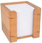 Wedo Zettelbox &raquo;Bambus&laquo; braun, 10.3x10.5x10.3 cm