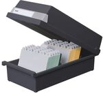 HAN Karteikasten &raquo;956&laquo; A6 quer bis zu 1300 Karten schwarz, 17.7x14x36 cm