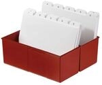 HAN Karteibox A5 rot, 22.8x17.1x10.2 cm