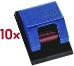 MAUL Rollenclips f&uuml;r Klemmschiene 10 St&uuml;ck blau, 3.3x4.3 cm